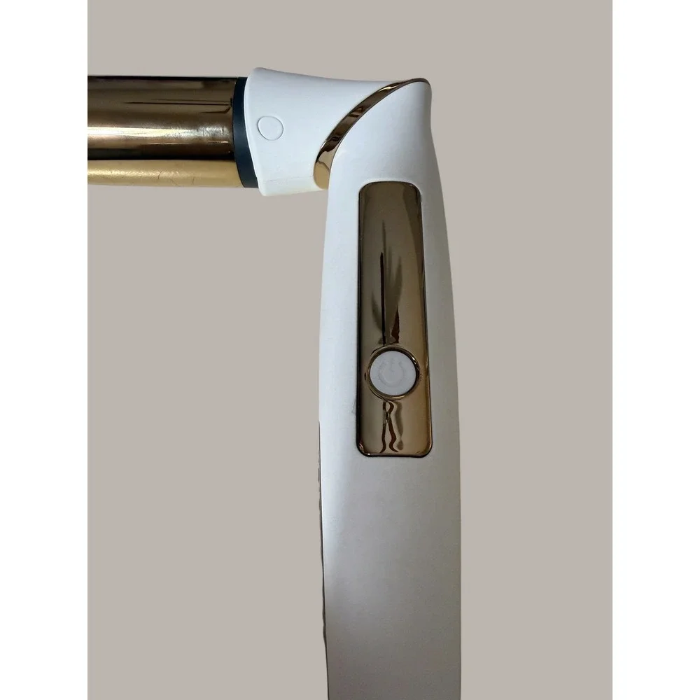 Kristin Ess Pivot Curling Wand White and Gold 1 1/4 